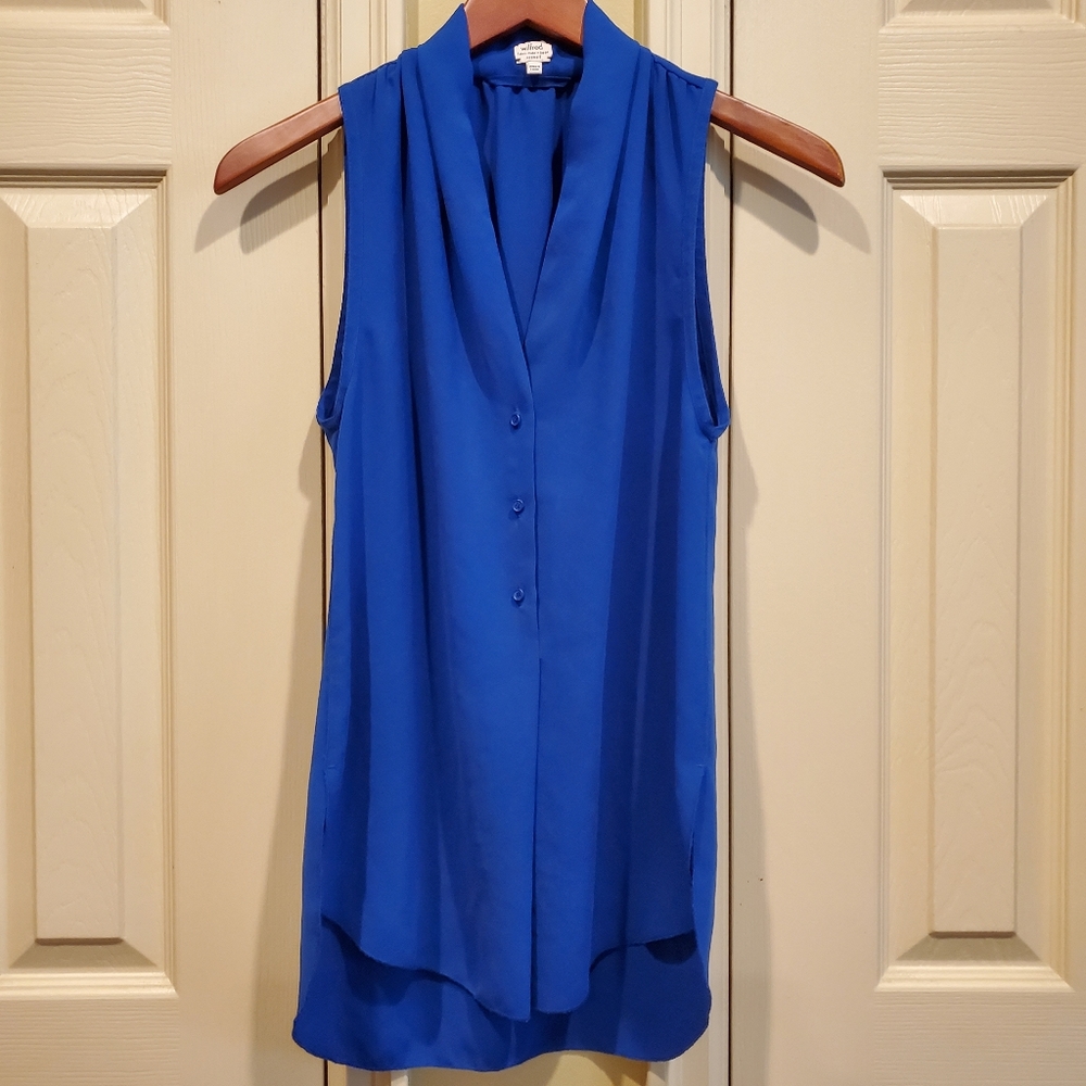 Wilfred Sleeveless Button Front Blouse Sz XXS